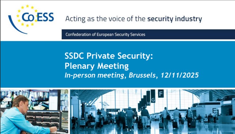 Comitetul European de Dialog Social în sectorul securității private – 2025
